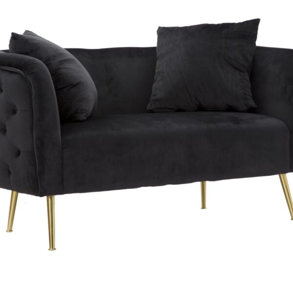 DIVANETTO BUCAREST NERO CM 127X74X71