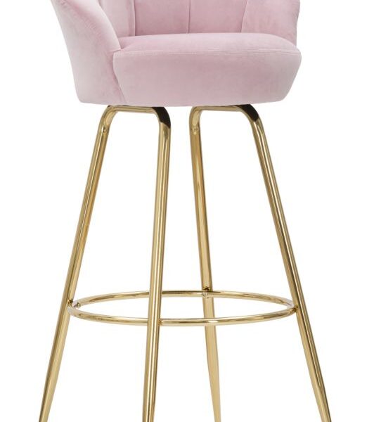 SGABELLO BAR VIENNA ROSA CM 55X53X110 (ALTEZZA SEDUTA 88 CM)