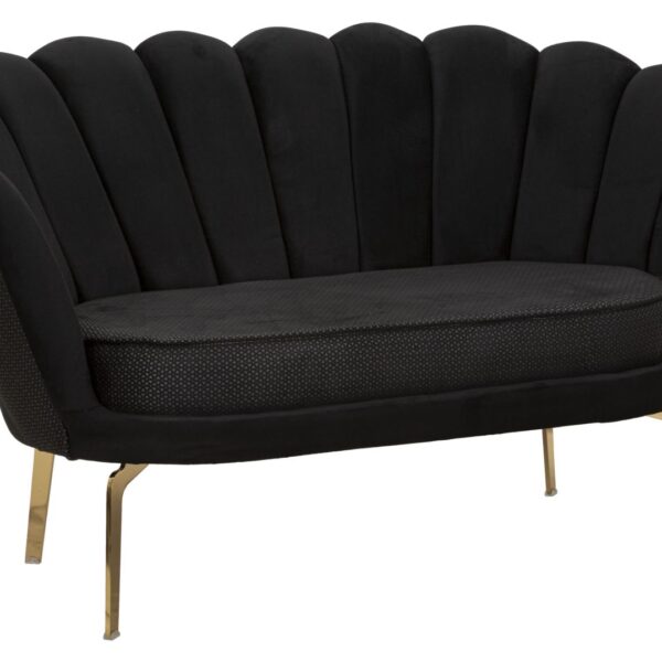 DIVANO VIENNA PLUS NERO CM 136X76X78