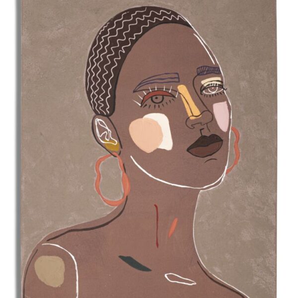 DIPINTO SU TELA TRIBAL -A- CM 80X2,8X100