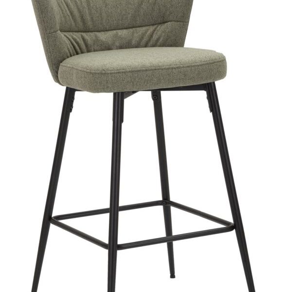 SGABELLO BAR LOSANNA VERDE SET 2 PZ CM 52X59X108