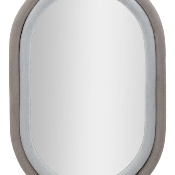 SPECCHIO DA MURO ANTONY VELLUTO GRIGIO/MIX CM 60X4X90 (MISURA SPEC. CM44,5X74,5)