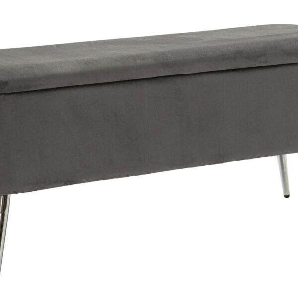 PANCA C/CONTENITORE SILVERY CM 112X42X50